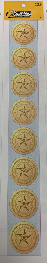 Angelus TLU Seal Gold Foil Stamps