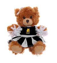 Plush 6" TLU Cheerleader Bear Beige