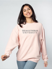 Chicka-d Womens TLU Corded Crew Sweatshirt Urban Pink