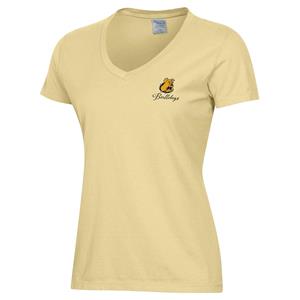 Comfort Wash Women's V Neck SST Summer Squash